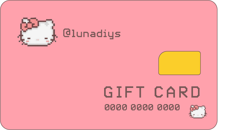 @lunadiys gift card
